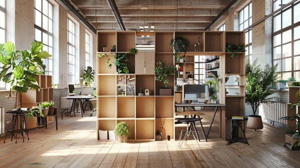 Maximize space with versatile cardboard partitions